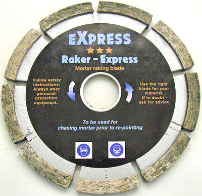 Raker Express Mortar Raking Blade - 115mm