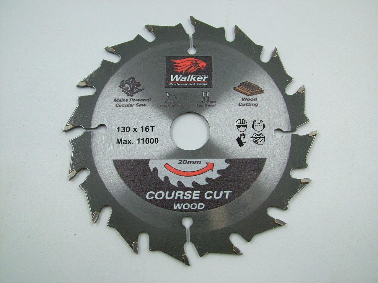 Circular saw blade professional quality 130mm 16 teeth 20mm bore