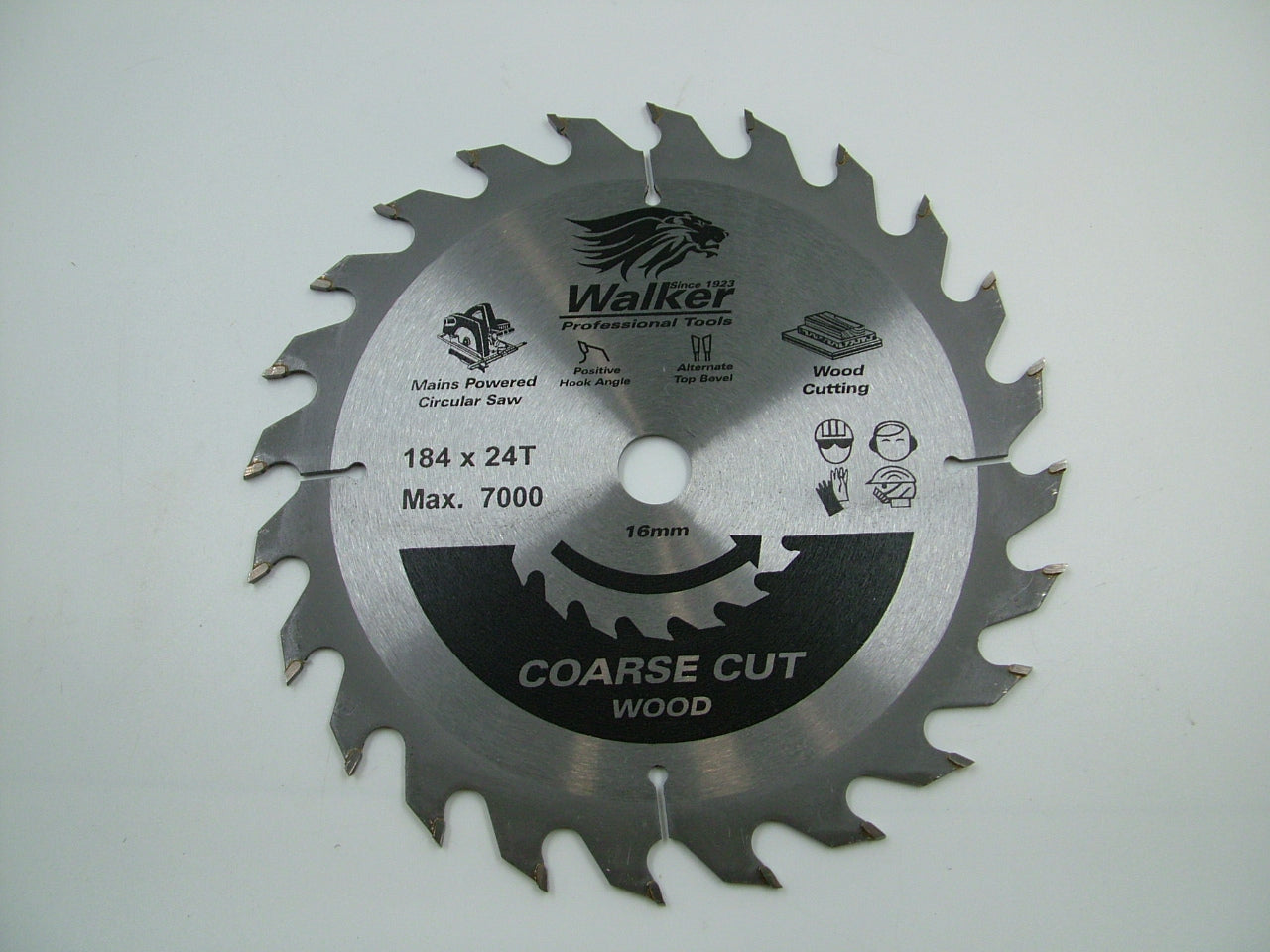 Circular saw blade professional quality 184mm 24 teeth 16mm bore