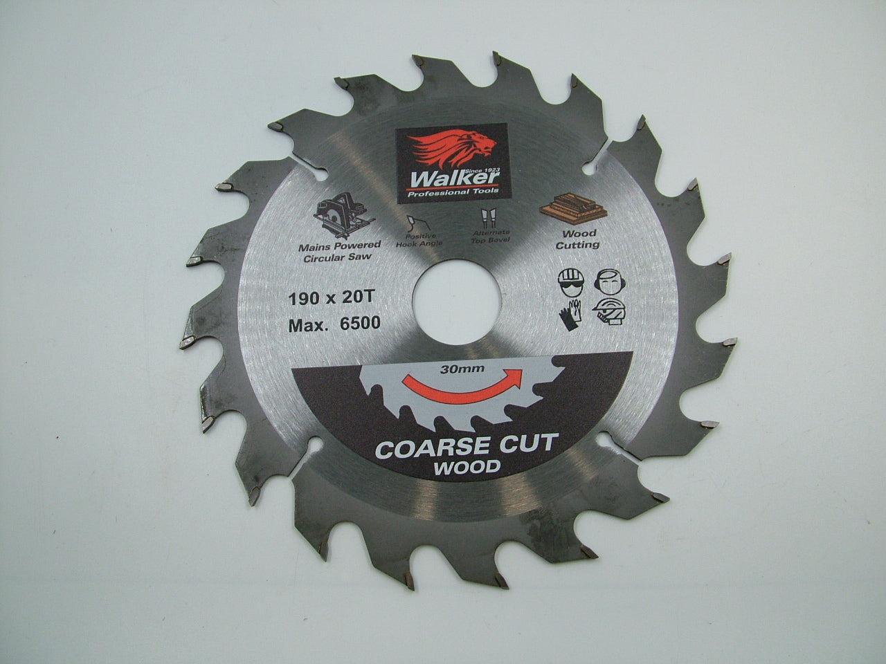 Circular saw blade professional quality 190mm 20 teeth 30mm bore